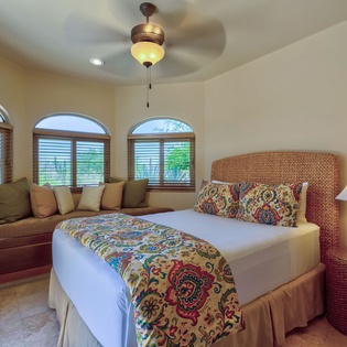Bedroom suite with seating area