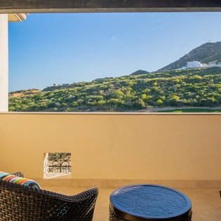 Terrace with patio furniture and incredible view