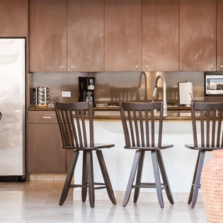 Gourmet kitchen with bar