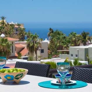 Outdoor dining area