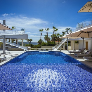 Sunny poolside