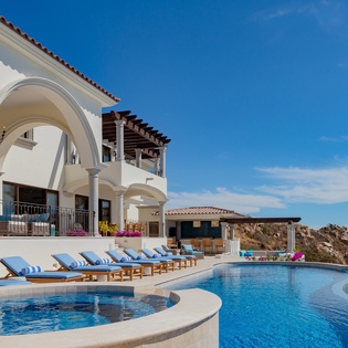 Pool lounge view