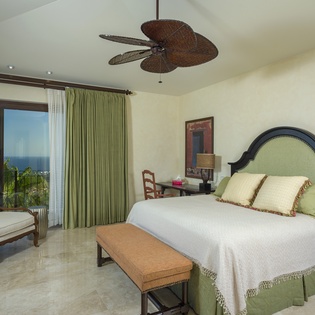 Bedroom suite with ocean views
