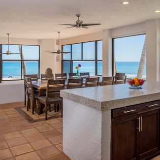 Kitchen and dining area