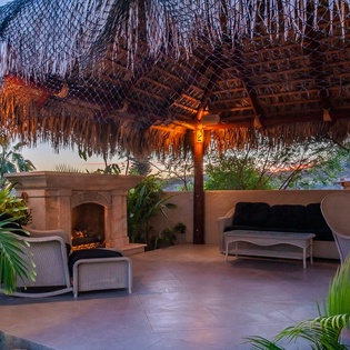 Palapa with outdoor furniture