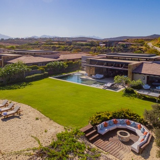 Beachfront setting