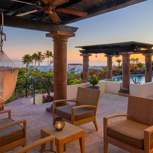 Terrace with seating and beautiful views