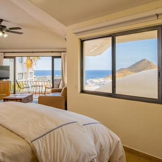 Bedroom suite with ocean view