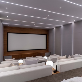 En suite movie theater