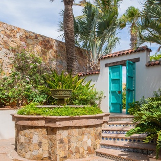 Villa courtyard