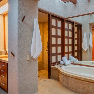 En suite bathroom