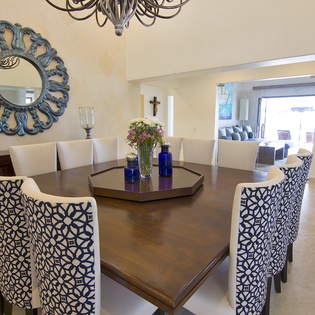 Dining area seating 12