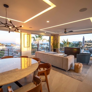 Dining and living area