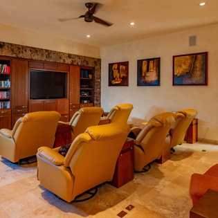 Interior media room