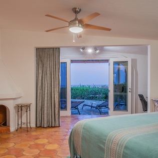 Bedroom suite with patio entrance