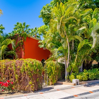 Exterior view of villa