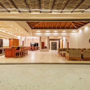 Access to interior through patio