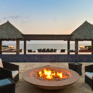 Patio with firepit
