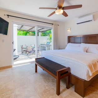 Bedroom suite with outdoor access