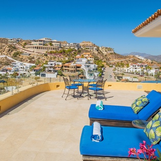 Patio with lounge chairs