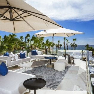 Patio lounge area