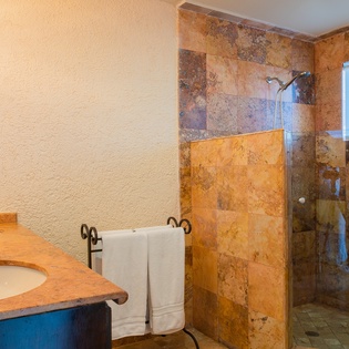 En suite bathroom with walk-in shower