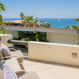 Terrace with ocean view