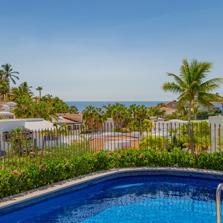 Poolside with incredible ocean view