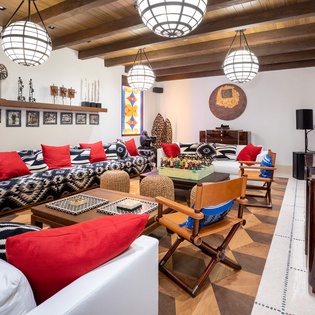 Living area with assorted seating