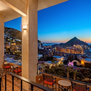 Gorgeous sunrise views from the terrace