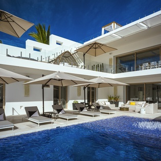 Lounge by the gorgeous sunny pool