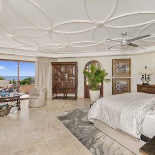 Bedroom suite with ocean views