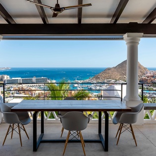 Terrace with ocean view