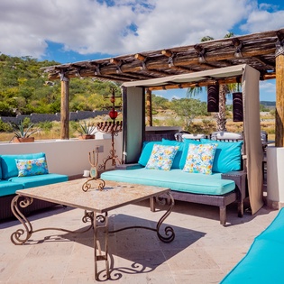 Outdoor seating on roof top