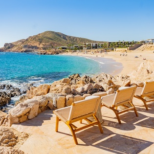 Serene view overlooking Chileno Bay