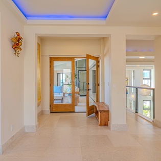 Interior entrance