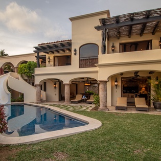 Poolside views of exterior