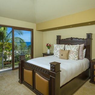 Bedroom suite with private terrace and ocean views