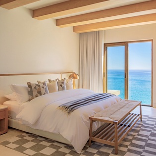 Bedroom suite with ocean views
