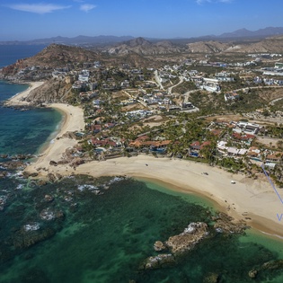 Aerial view of beach