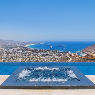Jacuzzi with ocean views