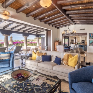 Living area with patio access