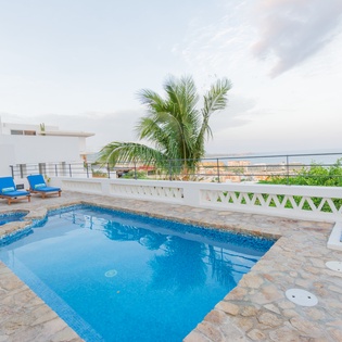 Poolside with incredible views