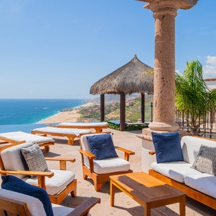 Outdoor patio seating