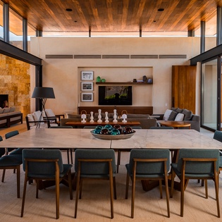 Kitchen and dining area