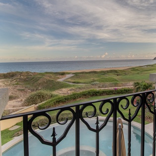 Balcony with ocean views