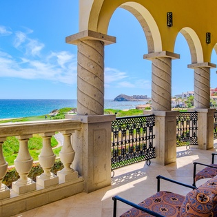 Balcony with ocean views