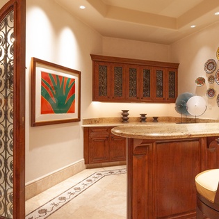 Fully equipped kitchen area