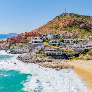 Bird's eye view of Sea of Cortez