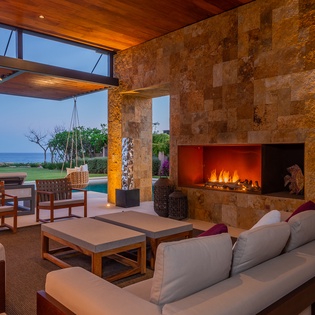 Spacious open living area